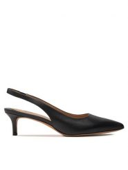 LAUREN RALPH LAUREN Czółenka 802927937001 Czarny. Czarne czółenka damskie Lauren Ralph Lauren, bez wzorów, ze skóry, bez obcasa. Za 429.99 zł.