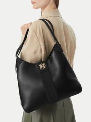 Nine West Torebka CEO-PURE PRESTIGE-JH7308 Czarny. Czarne torebki klasyczne damskie Nine West, bez wzorów, ze skóry, bez dodatków. Za 349.99 zł.