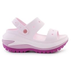 Sandały Crocs Classic Mega Crush Clog 207989-5BX różowe. Czerwone sandały damskie bez wzorów, bez obcasa. Za 449.26 zł.
