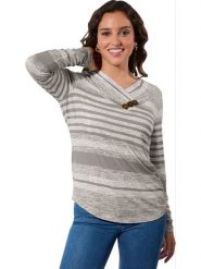 WITT WEIDEN Koszulka w kolorze szaro-białym rozmiar: 52. Szare bluzki damskie WITT WEIDEN, bez wzorów, bez kołnierzyka, bez ramiączek. Za 56.99 zł.