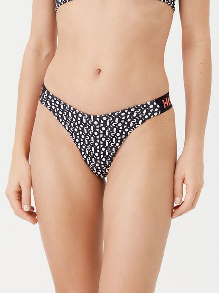 HUGO Dół od bikini Monogram 50534946 Czarny. Czarne bikini damskie Hugo, bez wzorów. Za 219.99 zł.