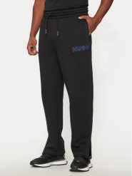 Hugo Spodnie dresowe 50521720 Czarny Regular Fit. Czarne spodnie dresowe męskie Hugo, bez wzorów, z bawełny. Za 279.99 zł.