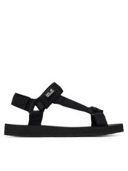 Jack Wolfskin Sandały Taiga A65621 Czarny. Czarne sandały męskie Jack Wolfskin, z materiału, bez zapięcia. Za 329.99 zł.