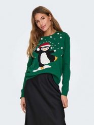 ONLY Sweter w kolorze zielonym rozmiar: M. Zielone swetry klasyczne damskie Only, m, ze splotem, bez kołnierzyka. Za 78.84 zł.