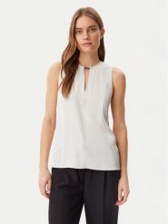 Calvin Klein Top K20K208190 Szary Regular Fit. Szare topy damskie CALVIN KLEIN, bez wzorów, z syntetyku, bez kołnierzyka. Za 189.99 zł.