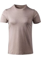 Koszulka treningowa damska Endurance Maje Melange S/S. Brązowe bluzki sportowe damskie Endurance, l, bez wzorów, z elastanu, bez ramiączek. Za 89.99 zł.