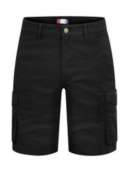 Clique Szorty Cargo z bawełny organicznej – regular fit – Black. Czarne szorty damskie CLIQUE, bez wzorów, z bawełny, klasyczne. Za 229.44 zł.