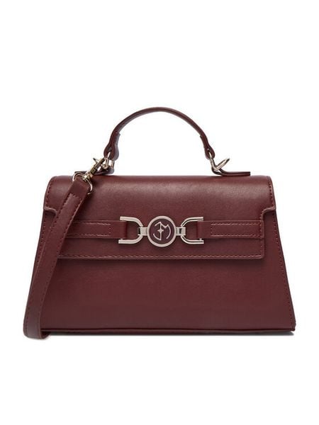 Eva Minge Torebka EO-AMAIA-KY160-3 Bordowy. Czerwone torebki klasyczne damskie Eva Minge, bez wzorów, z materiału, bez dodatków. Za 189.99 zł.