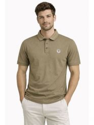 Geographical Norway Koszulka polo "Krafto" w kolorze khaki rozmiar: M. Brązowe koszulki polo męskie Geographical Norway, m, bez wzorów, z bawełny, bez ramiączek. Za 110.81 zł.