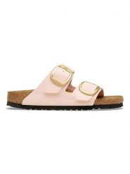 Birkenstock Klapki "Arizona" w kolorze jasnoróżowym rozmiar: 40. Różowe klapki damskie Birkenstock, bez wzorów, bez obcasa. Za 438.21 zł.