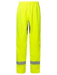 Spodnie rowerowe bez wkładki M Luminum Rain Pants. Żółte spodnie materiałowe męskie Vaude, bez wzorów, z materiału, biznesowe. Za 723.70 zł.