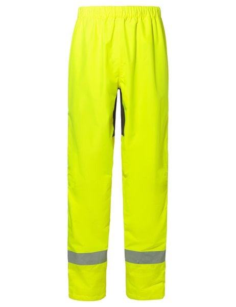 Spodnie rowerowe bez wkładki M Luminum Rain Pants. Żółte spodnie materiałowe męskie Vaude, bez wzorów, z materiału, biznesowe. Za 723.70 zł.