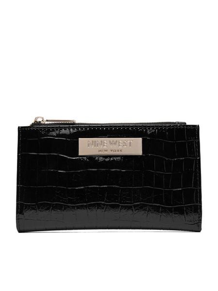 Nine West Portfel CEO-NW-W1-004-AW26 Czarny. Czarne portfele damskie Nine West, bez wzorów, ze skóry. Za 79.99 zł.