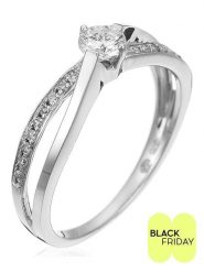 ATELIER DU DIAMANT Złoty pierścionek "Joli Solitaire" z diamentami rozmiar: 54. Szare pierścionki damskie ATELIER DU DIAMANT, z diamentem, złote. Za 2,892.99 zł.