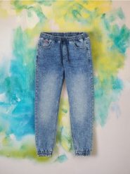 Jeansy jogger - niebieski. Niebieskie jeansy męskie Sinsay. Za 59.99 zł.
