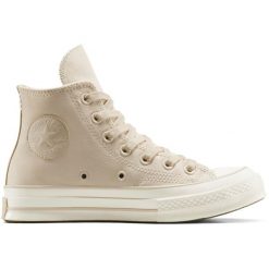 Buty sportowe damskie Converse Chuck 70. Brązowe buty sportowe na co dzień damskie Converse, bez wzorów, ze skóry ekologicznej. Za 590.00 zł.