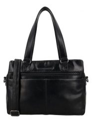 HIDE & STITCHES Skórzana torebka w kolorze czarnym - 30 x 22 x 10 cm rozmiar: onesize. Czarne torebki klasyczne damskie HIDE & STITCHES, bez wzorów, z materiału, bez dodatków. Za 304.99 zł.