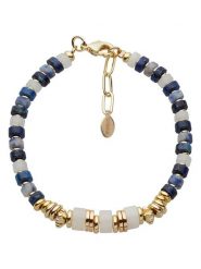 U.S. Polo Assn. Pozłacana bransoletka z lapis lazuli rozmiar: onesize. Niebieskie bransoletki damskie U.S. Polo Assn., metalowe. Za 136.45 zł.