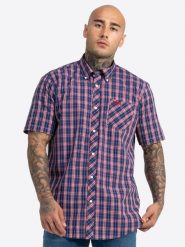 Koszula krótki rękaw LONSDALE BRIXWORTH. Białe koszule męskie Lonsdale, l, bez wzorów, z bawełny, bez kołnierzyka, bez ramiączek. Za 248.00 zł.