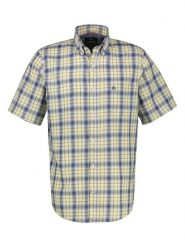 Lerros Koszula w kolorze niebiesko-żółtym rozmiar: XL. Niebieskie koszule męskie Lerros, xl, bez wzorów, z bawełny, bez kołnierzyka, bez ramiączek. Za 69.91 zł.