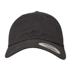 Czapka Z Daszkiem Peached Cotton Twill. Czarne czapki z daszkiem damskie FLEXFIT, bez wzorów, z bawełny. Za 73.99 zł.