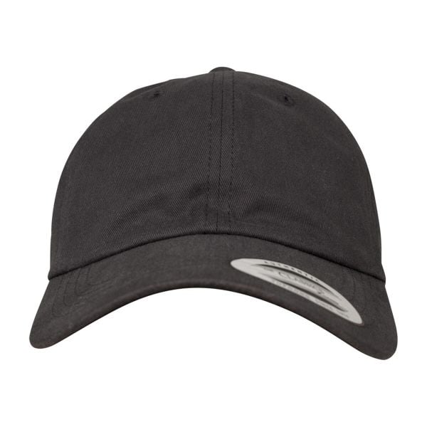 Czapka Z Daszkiem Peached Cotton Twill. Czarne czapki z daszkiem damskie FLEXFIT, bez wzorów, z bawełny. Za 73.99 zł.