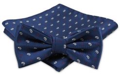 Modna Mucha Męska - Alties - Niebieska, Wzór. Niebieskie krawaty i muchy męskie Alties, bez wzorów, eleganckie. Za 54.00 zł.