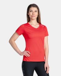 Damska koszulka biegowa Kilpi DIMA-W. Czerwone t-shirty damskie Kilpi, s, bez wzorów, z materiału, bez kołnierzyka. Za 81.23 zł.