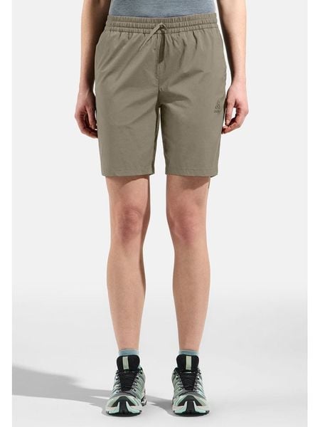 Odlo Szorty trekkingowe "Essential" w kolorze khaki rozmiar: 40. Brązowe spodenki sportowe damskie Odlo, z materiału, outdoorowe. Za 215.77 zł.