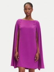 LAUREN RALPH LAUREN Sukienka koktajlowa 2,53855E+11 Fioletowy Slim Fit. Fioletowe sukienki damskie Lauren Ralph Lauren, bez wzorów, z syntetyku, wizytowe, bez kołnierzyka, bez ramiączek. Za 1,199.00 zł.