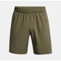 Szorty Under Armour Tech™ Woven Wordmark. Czarne szorty damskie Under Armour, bez wzorów, z materiału. Za 322.99 zł.