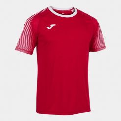 Koszulka do piłki ręcznej męska Joma Hispa III. Czerwone t-shirty sportowe męskie Joma, m, bez ramiączek, do piłki nożnej. Za 38.99 zł.