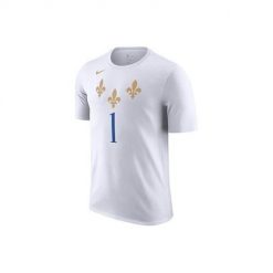 Koszulka sportowa męska Nike Nba New Orleans Pelicans. Białe t-shirty sportowe męskie Nike, m, z bawełny, bez ramiączek. Za 236.00 zł.