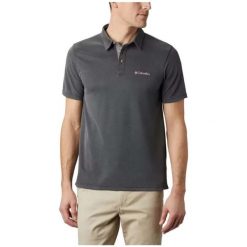 Koszulka polo męska Columbia Nelson Point. Szare koszulki polo męskie Columbia, l, bez wzorów, bez ramiączek. Za 154.99 zł.
