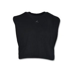 Koszulka damska Air Jordan Sport Essential Tank Top Wmns. Czarne bluzki sportowe damskie Jordan, bez wzorów, bez ramiączek. Za 128.00 zł.