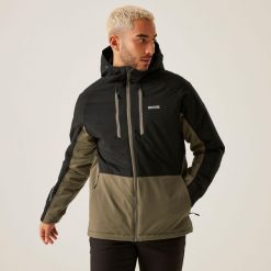 Kurtka turystyczna męska Highton Stretch III wodoodporna ocieplana. Szare kurtki męskie Regatta, m, bez wzorów, sportowe, bez kaptura. W wyprzedaży za 348.35 zł.