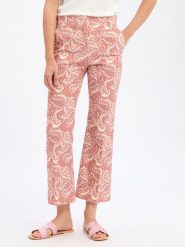 Weekend Max Mara Spodnie - WKDonde Kobiety Bawełna czerwony, 42. Czerwone spodnie materiałowe damskie Weekend Max Mara, bez wzorów, z bawełny, eleganckie. Za 749.95 zł.