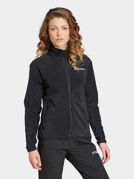 Adidas Kurtka polarowa w kolorze czarnym rozmiar: XL. Czarne kurtki damskie Adidas, xl, bez wzorów, z materiału, bez kaptura. Za 187.96 zł.