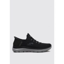 Buty sportowe Sneakersy męskie, Slip-Ins Summits - High Range. Czarne buty sportowe na co dzień męskie Skechers, bez zapięcia, trekkingowe. Za 329.99 zł.