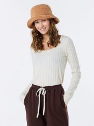 Rip Curl Sweter "Cosy" w kolorze kremowym rozmiar: S. Brązowe swetry klasyczne damskie Rip Curl, s, bez kołnierzyka. Za 83.03 zł.