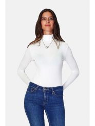 ASSUILI Koszulka w kolorze białym rozmiar: 36. Białe bluzki damskie Assuili, bez wzorów, klasyczne, bez kołnierzyka, bez ramiączek. Za 95.69 zł.