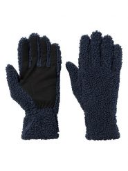 Jack Wolfskin Rękawiczki polarowe "High Curl" w kolorze granatowym rozmiar: XS. Niebieskie rękawiczki damskie Jack Wolfskin, bez wzorów, z materiału. Za 100.75 zł.