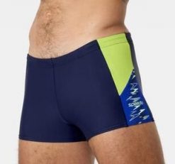 Bokserki Speedo Dive Fitness. Niebieskie kąpielówki męskie Speedo, l, bez wzorów, z elastanu, na fitness i siłownię. Za 118.99 zł.