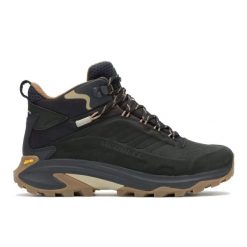 Buty trekkingowe męskie Merrell Moab Speed 2 Leather Mid Waterproof - czarne. Czarne buty trekkingowe męskie MERRELL, z gumy, bez zapięcia, trekkingowe. Za 669.00 zł.