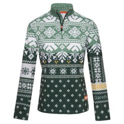 Bluza narciarska Damska Gareth & Lucas Ninety-One. Zielone bluzy bez kaptura damskie GARETH & LUCAS, m, z elastanu. Za 229.99 zł.