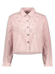 ONLY Kurtka koszulowa w kolorze jasnoróżowym rozmiar: XS. Różowe kurtki damskie Only, xs, bez wzorów, z bawełny, bez kaptura. Za 124.11 zł.