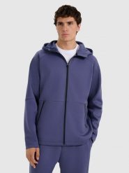 4F Bluza dresowa rozpinana z kapturem męska - szara L. Szare bluzy z kapturem męskie 4f, l, z dresówki. W wyprzedaży za 189.99 zł.