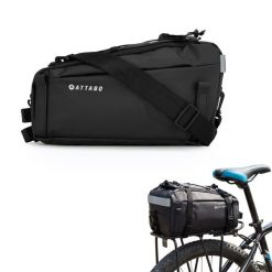 Torba rowerowa na bagażnik ATTABO MyBack 7 l. Czarne torebki klasyczne damskie ATTABO, bez wzorów, z materiału, bez dodatków. Za 119.99 zł.