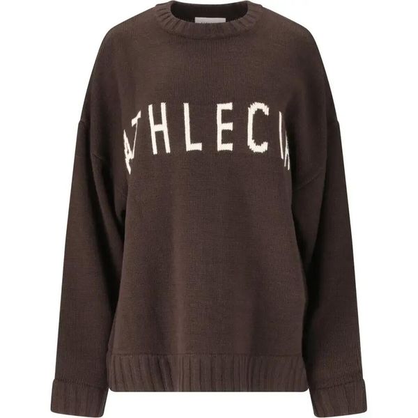 Damski sweter z okrągłym dekoltem Athlecia Lyda. Brązowe swetry klasyczne damskie Athlecia, l, z materiału, bez kołnierzyka. Za 275.00 zł.