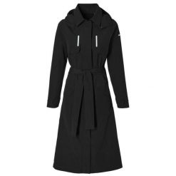 Damska kurtka wodoodporna Basil MosseTrench-Coat. Czarne kurtki damskie BASIL, bez kaptura. Za 656.50 zł.